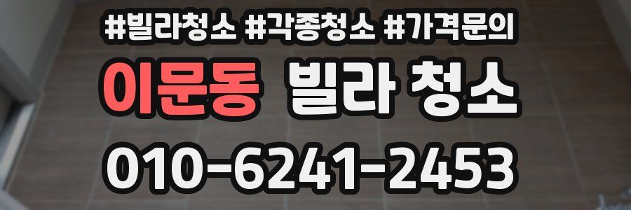 이문동 빌라 청소