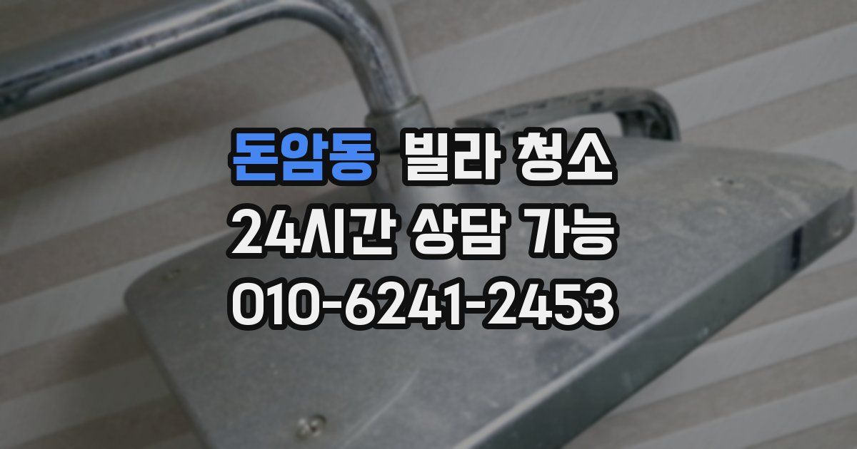 돈암동 빌라 청소