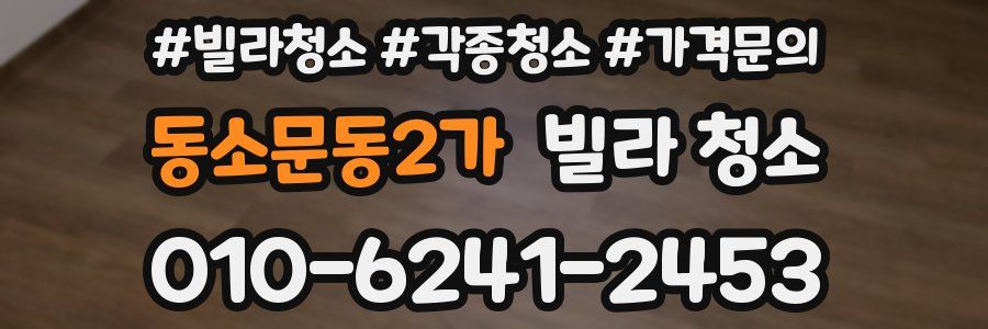 동소문동2가 빌라 청소