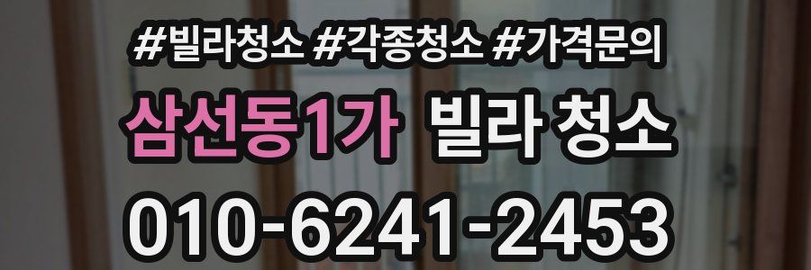 삼선동1가 빌라 청소