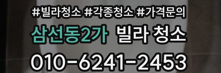 삼선동2가 빌라 청소