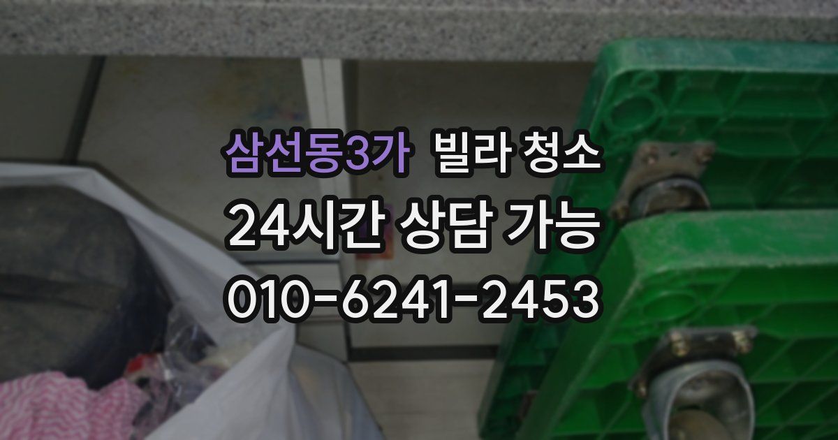 삼선동3가 빌라 청소