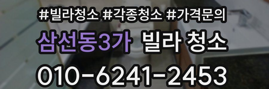 삼선동3가 빌라 청소