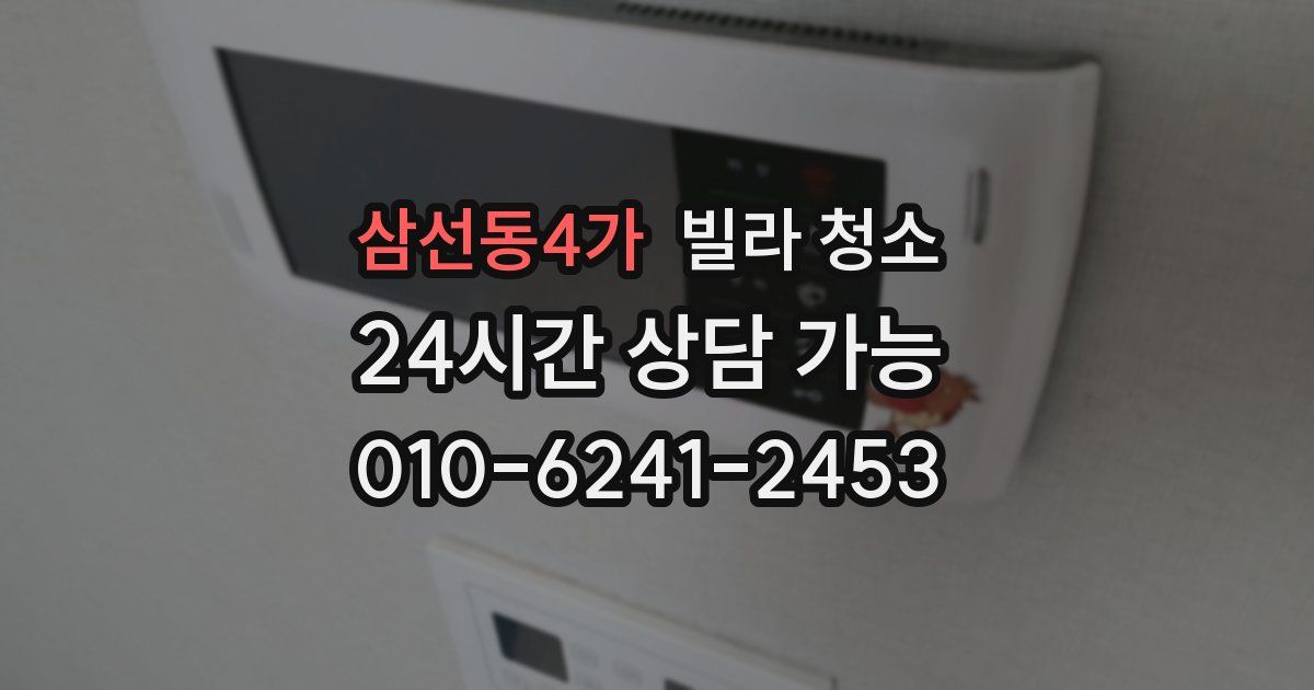 삼선동4가 빌라 청소
