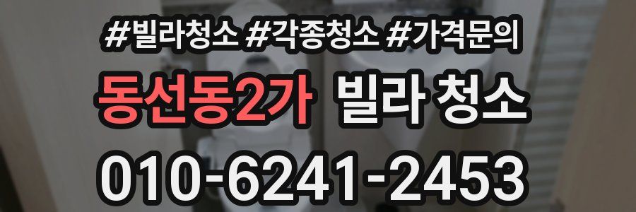 동선동2가 빌라 청소