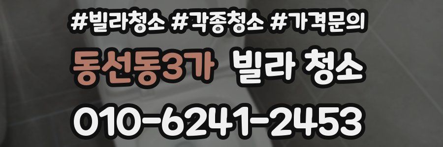 동선동3가 빌라 청소