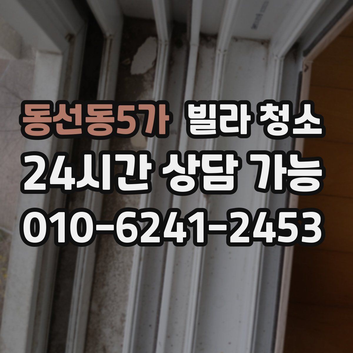 동선동5가 빌라 청소 청소 후 폐기물 처리까지 필요한 경우