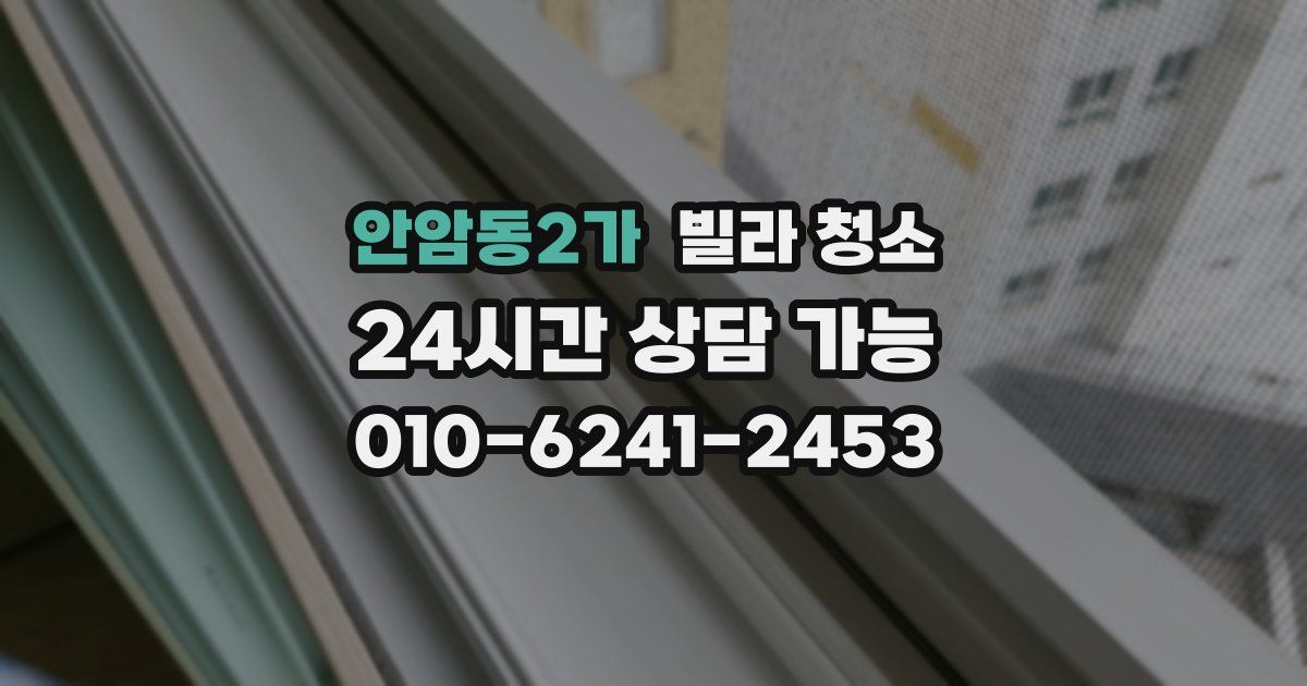 안암동2가 빌라 청소