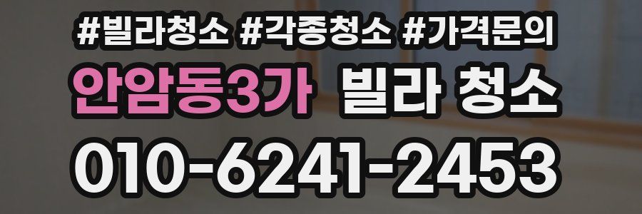 안암동3가 빌라 청소