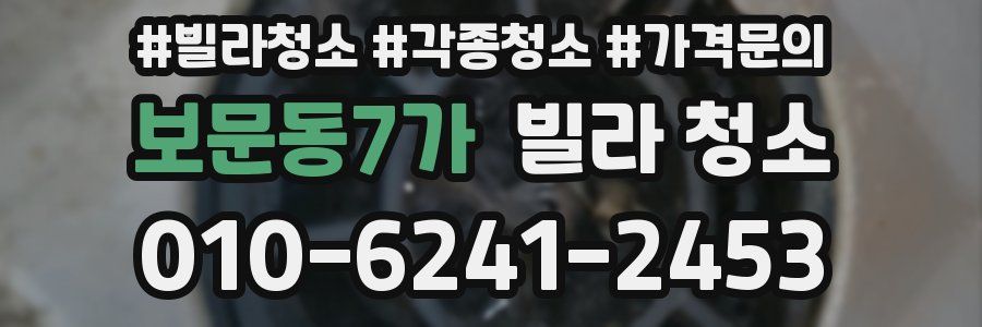 보문동7가 빌라 청소