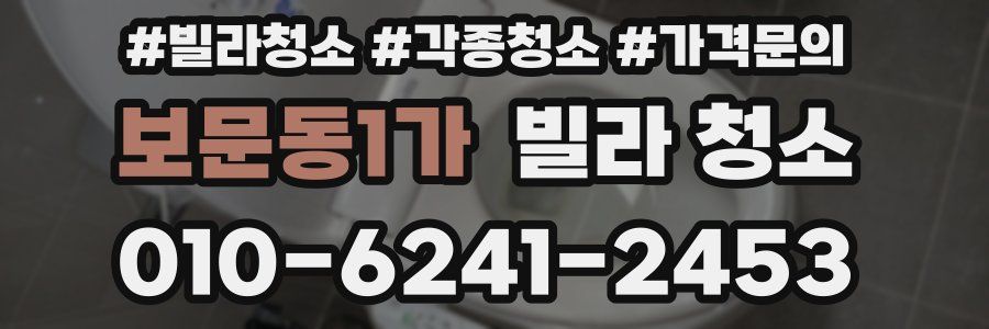 보문동1가 빌라 청소