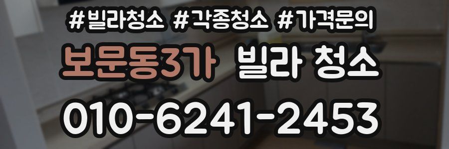 보문동3가 빌라 청소