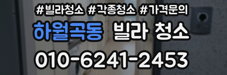 하월곡동 빌라 청소