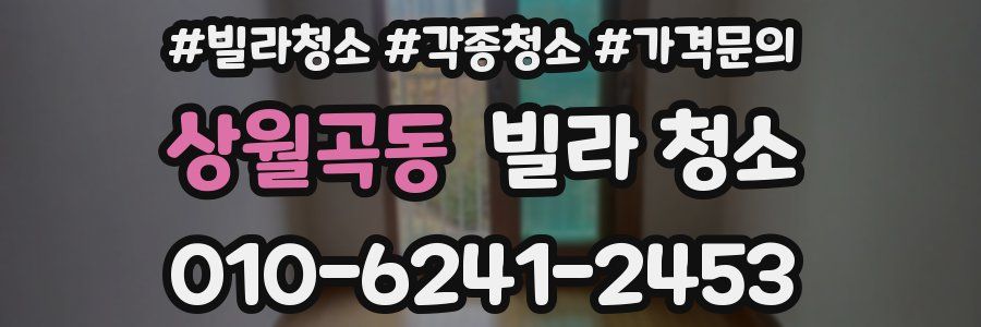 상월곡동 빌라 청소