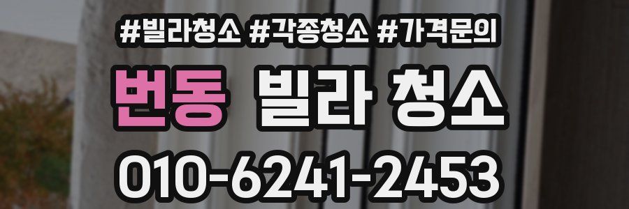 번동 빌라 청소