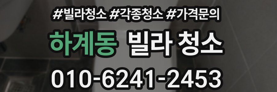 하계동 빌라 청소