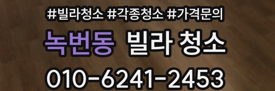 녹번동 빌라 청소