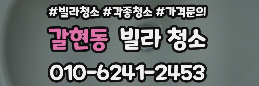 갈현동 빌라 청소