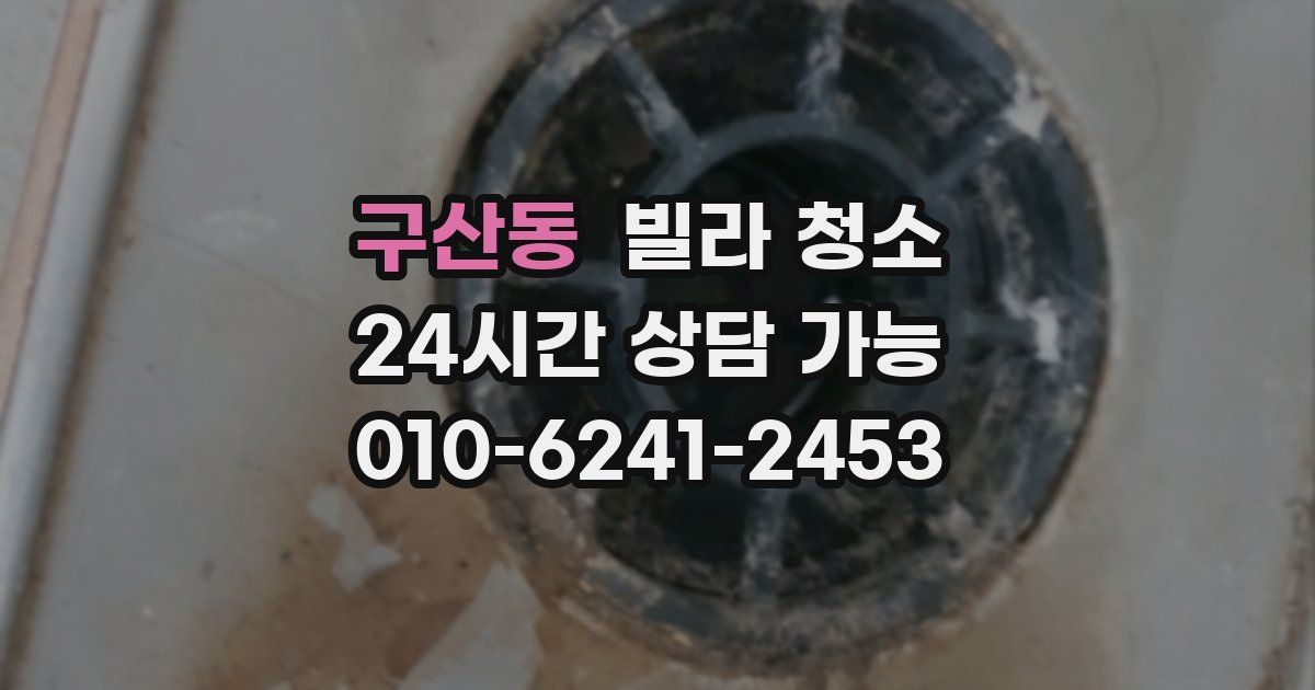 구산동 빌라 청소