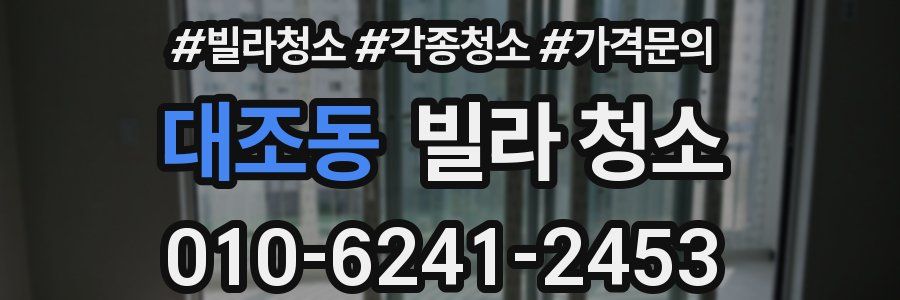 대조동 빌라 청소