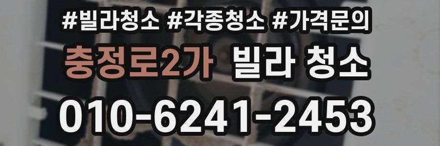 충정로2가 빌라 청소