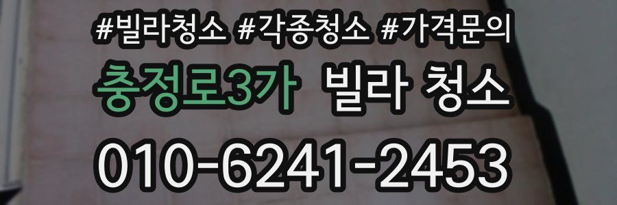 충정로3가 빌라 청소