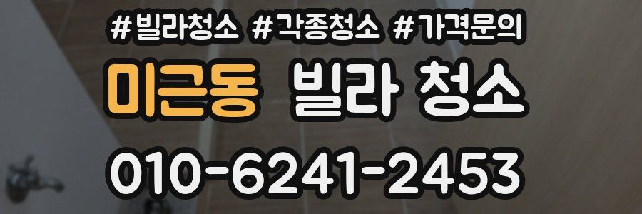 미근동 빌라 청소