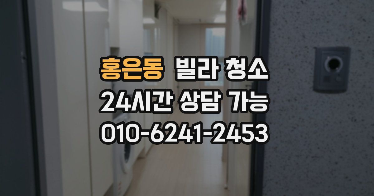 홍은동 빌라 청소