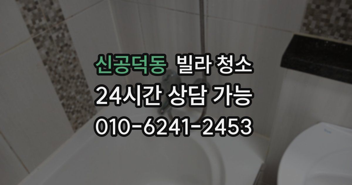 신공덕동 빌라 청소