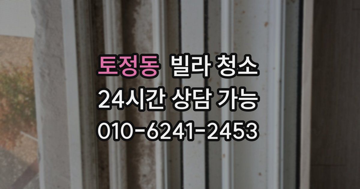 토정동 빌라 청소