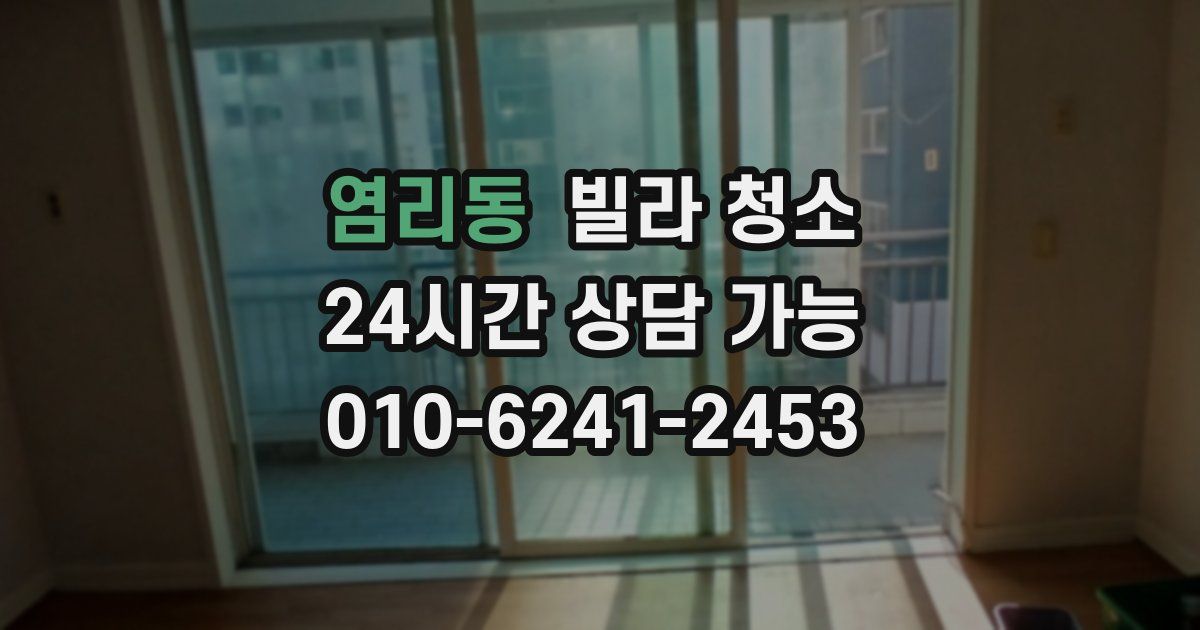 염리동 빌라 청소