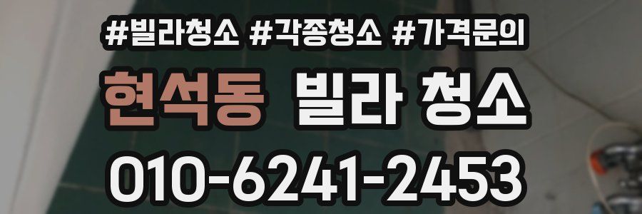 현석동 빌라 청소