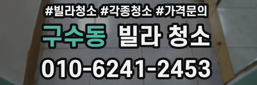 구수동 빌라 청소