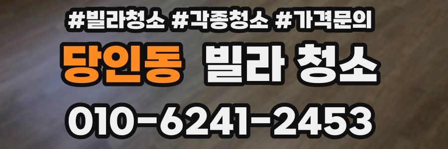 당인동 빌라 청소