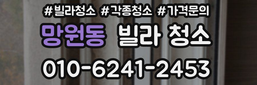 망원동 빌라 청소
