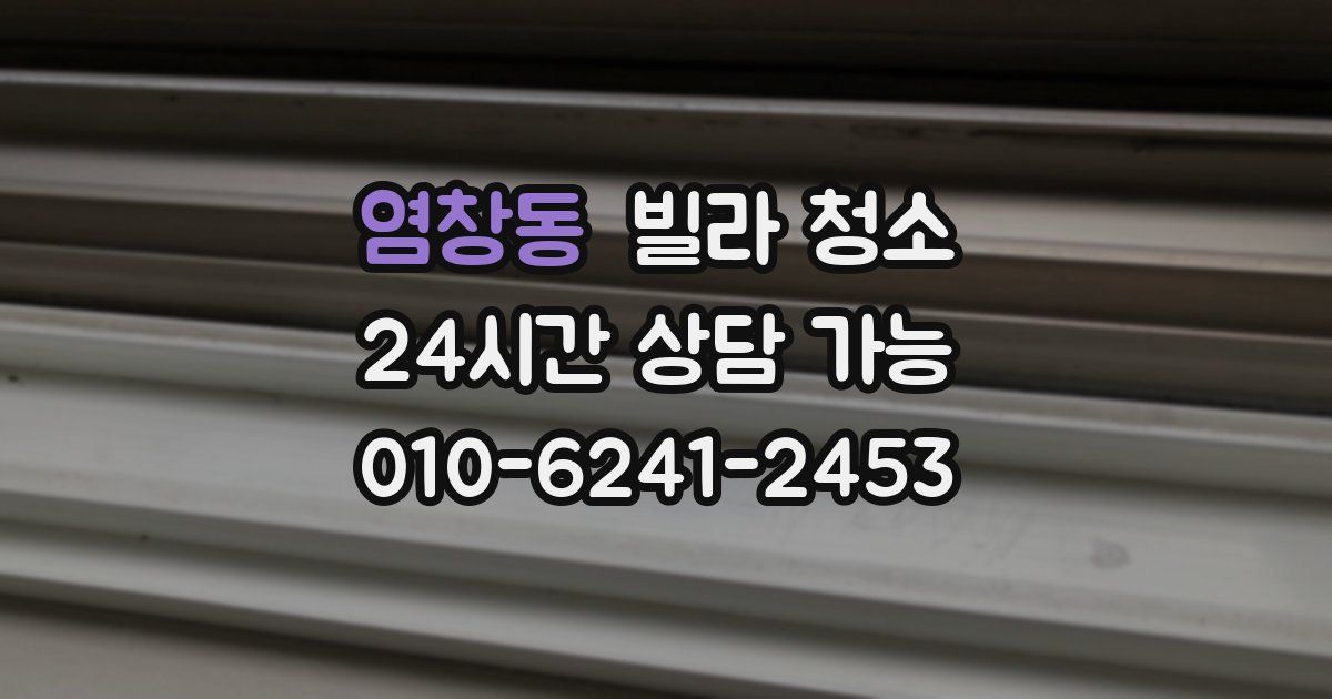 염창동 빌라 청소