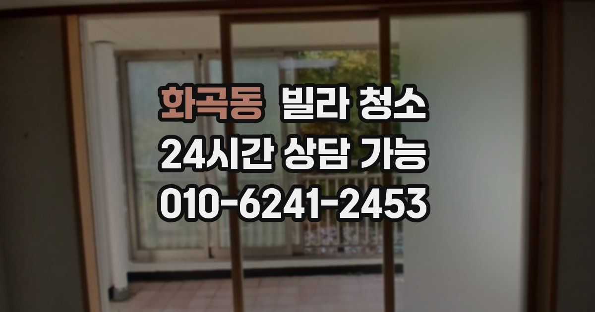 화곡동 빌라 청소