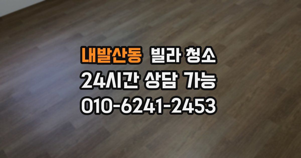 내발산동 빌라 청소