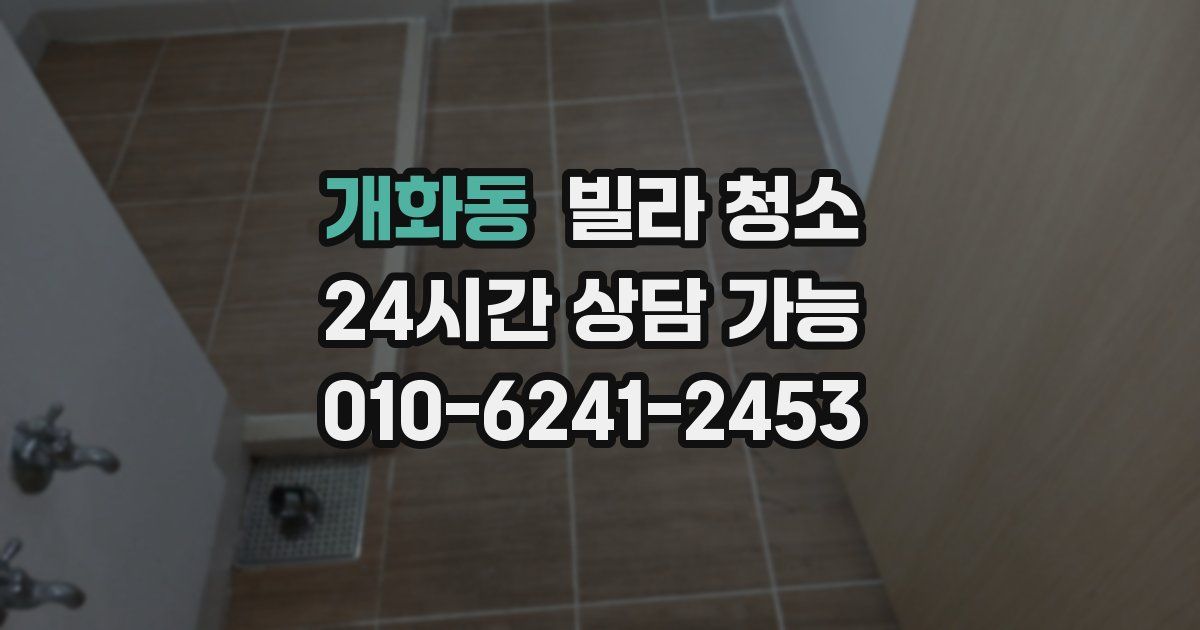 개화동 빌라 청소