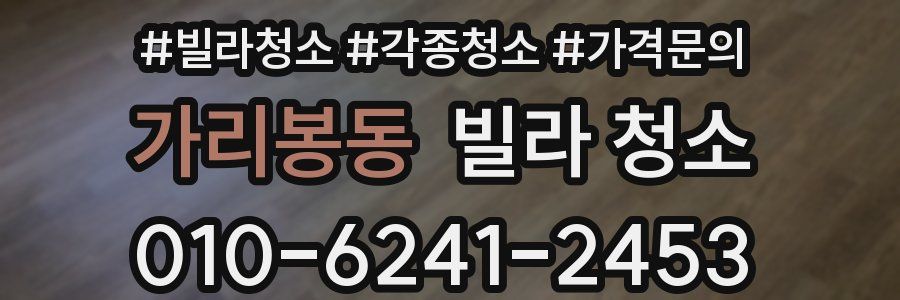 가리봉동 빌라 청소