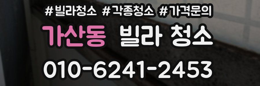 가산동 빌라 청소