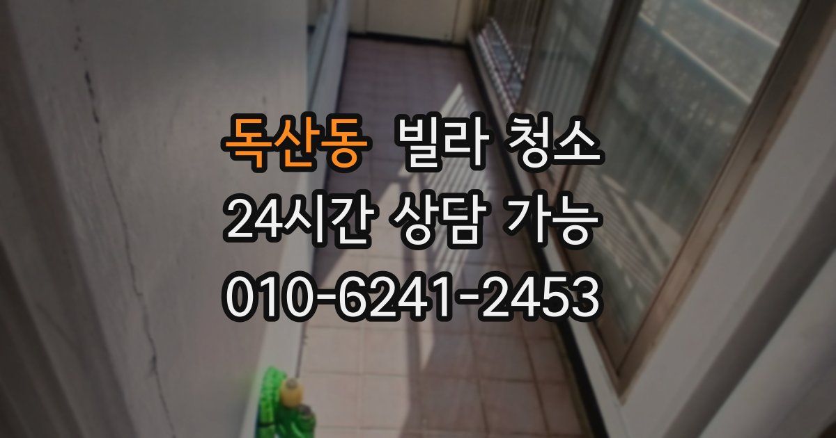 독산동 빌라 청소