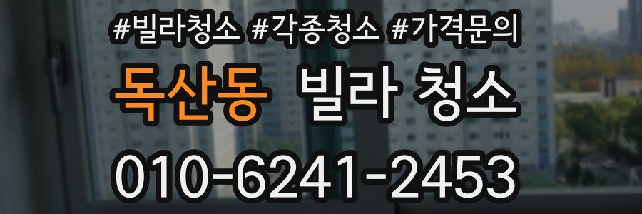 독산동 빌라 청소