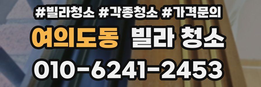 여의도동 빌라 청소