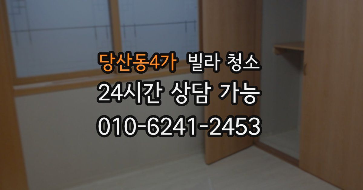 당산동4가 빌라 청소