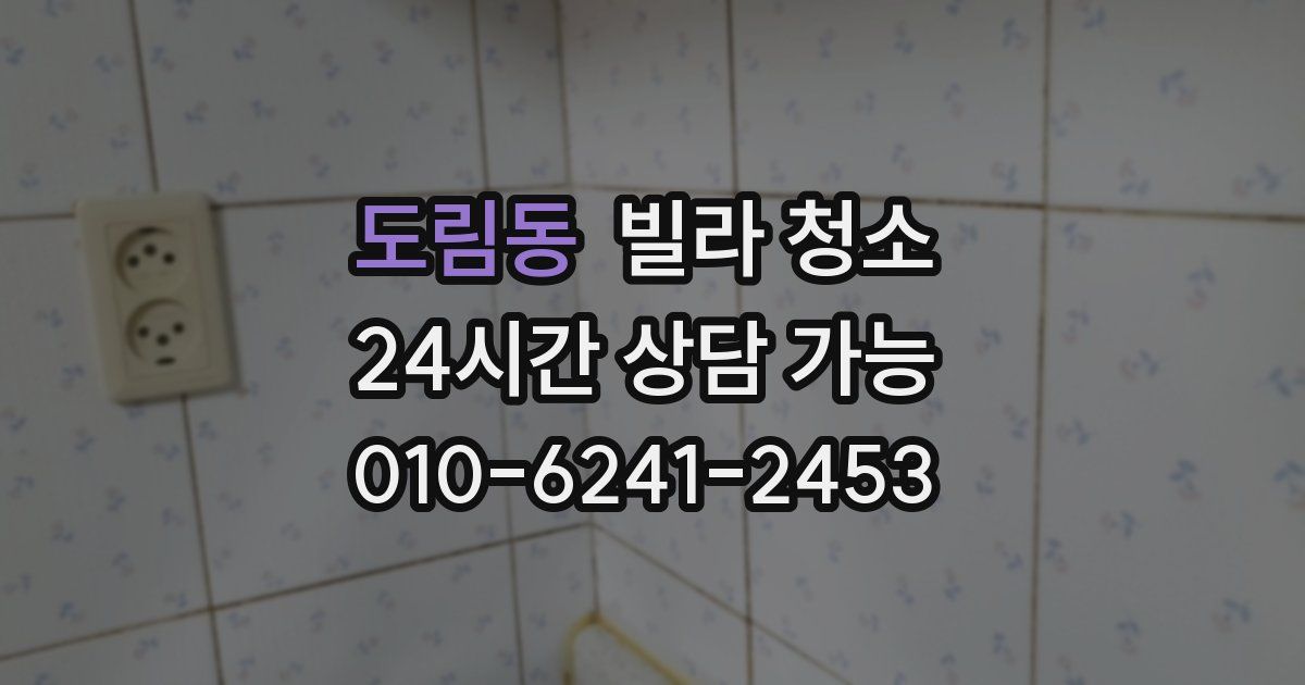 도림동 빌라 청소