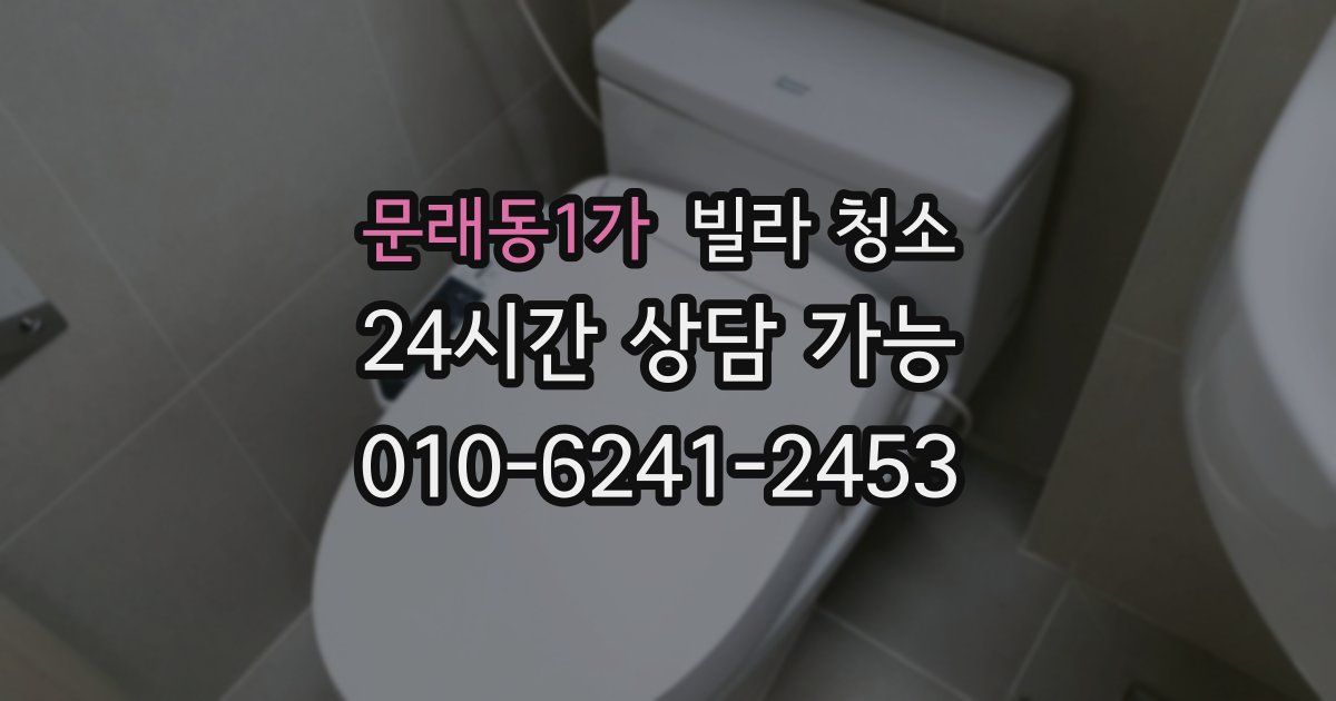 문래동1가 빌라 청소