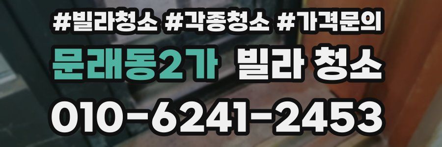 문래동2가 빌라 청소