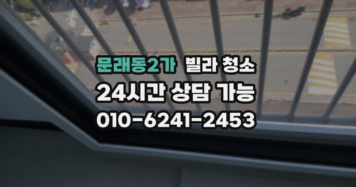 문래동2가 빌라 청소