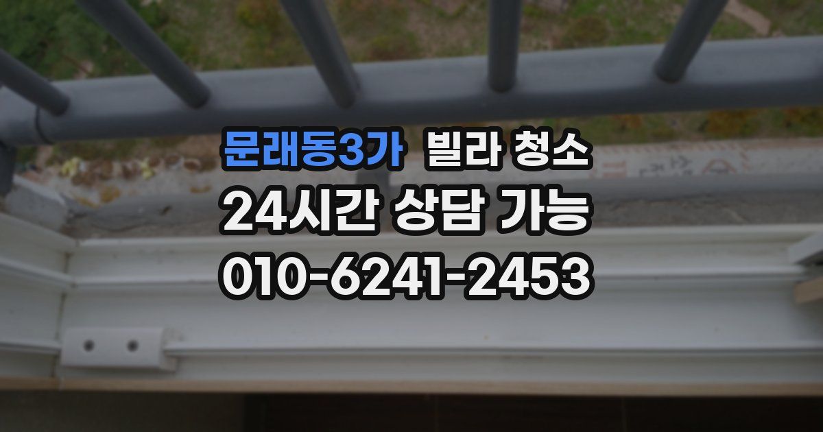 문래동3가 빌라 청소